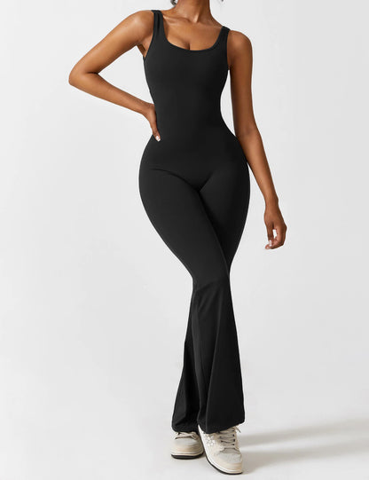 Bodycon jumpsuit with flared legs - Kyliams™